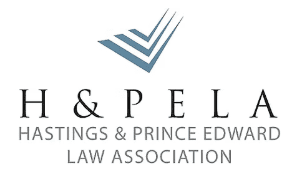 Hastings and Prince Edward Law Association logo.